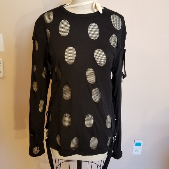 Queen Of Darkness Other - Queen of Darkness Goth Mesh Shirt